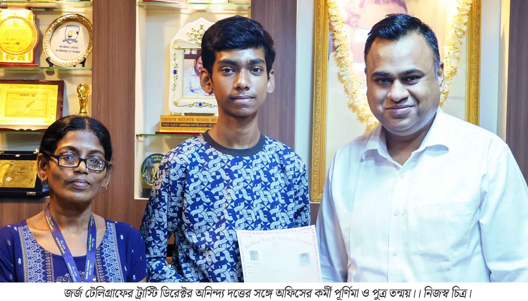 মাধ্যমিকে ৮০ শতাংশের বেশি নম্বর, পাঁচটি বিষয়ে লেটার সংগ্রামের মাঝেও উজ্জ্বল তন্ময়