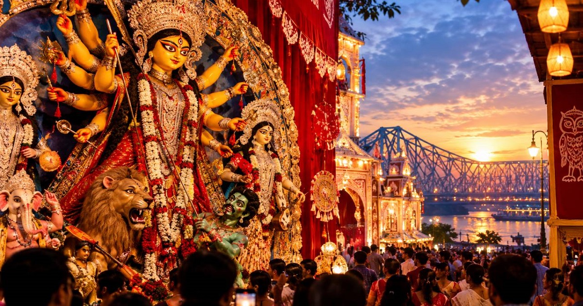 দশভুজার বাংলায় রাজনীতির টানাপোড়েন ও দুর্গাপুজোর শাশ্বত রূপ