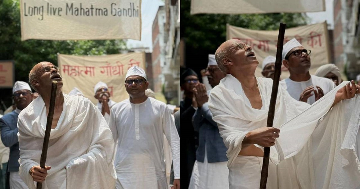 গান্ধীর বেশে চেনা দায় মনোজ বাজপেয়ীকে! আসছে নতুন সিনেমা