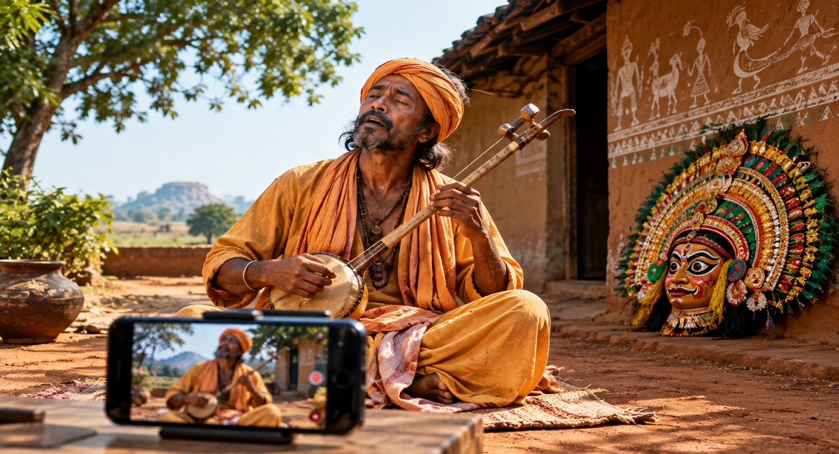 ডিজিটাল দুনিয়ায় বাউল ও ছৌ-এর দ্বিমুখী লড়াই