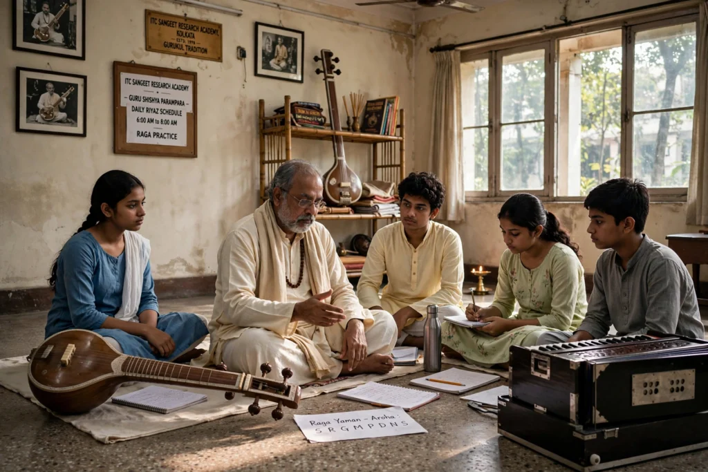 বাংলায় রাগসংগীতের চর্চা কি ক্রমশ হারিয়ে যাচ্ছে? বিষ্ণুপুর ঘরানার ইতিহাস, রেওয়াজের সংকট থেকে আইটিসি এসআরএ ও নতুন প্রজন্মের শ্রোতা—বর্তমান বাস্তবতা নিয়ে বিশদ বিশ্লেষণ।